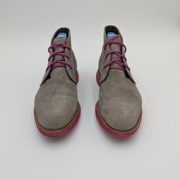 Cole Haan Lunargrand Suede Chukka Boots W6.5 - Picture 3 of 9